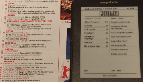 Kindle Polityka 2