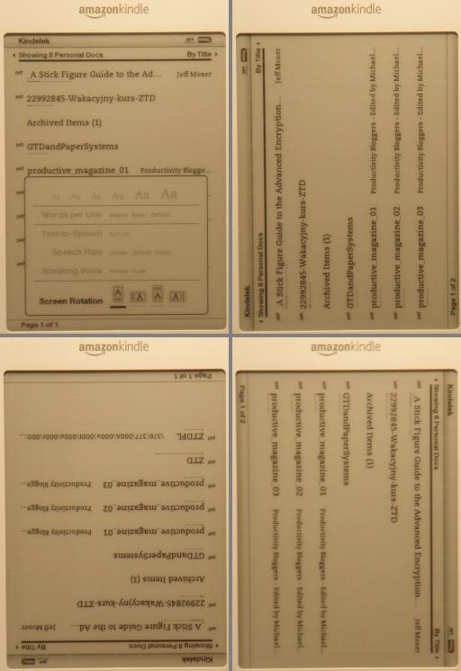 Kindle Screen Rotation
