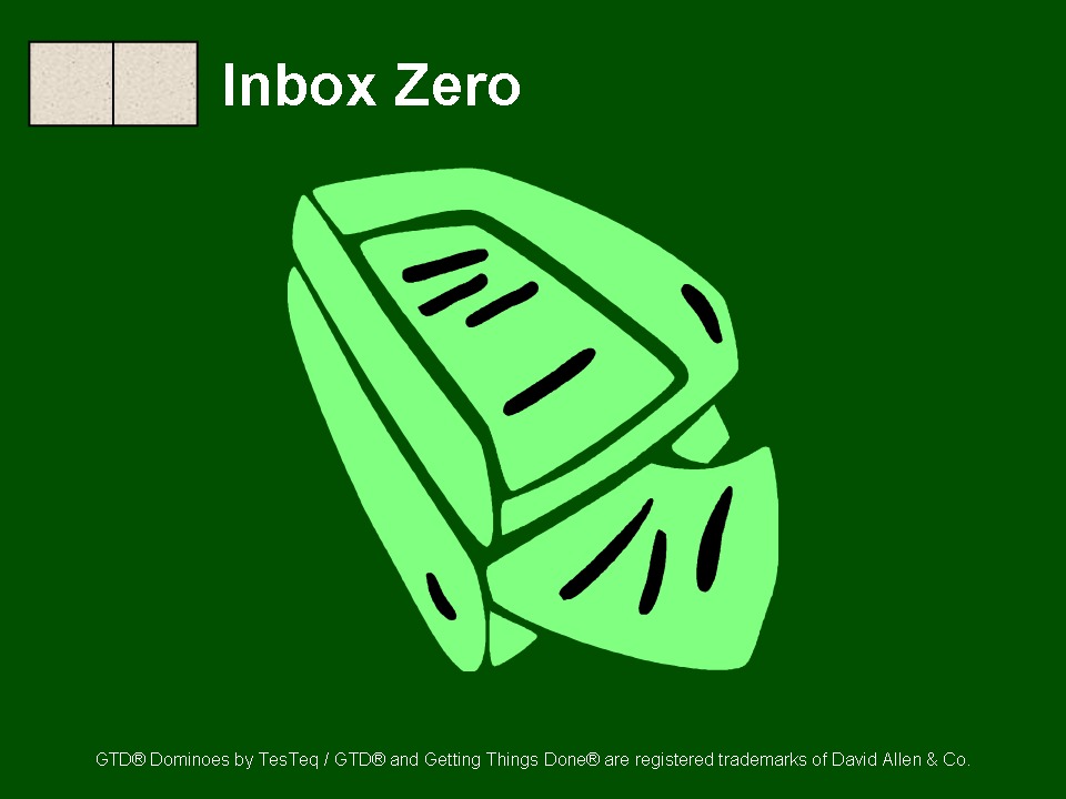 GTD Dominos 8: Inbox Zero