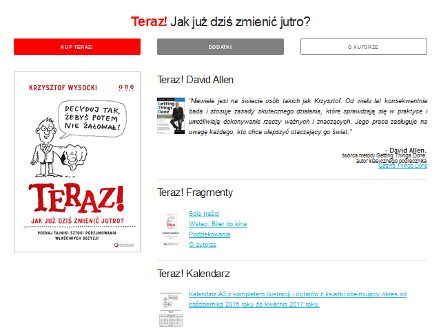 Teraz! Landing Page